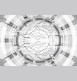 hi-tech digital technology and engineering theme vector image