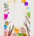 easter background with space for greeting vector image vector image