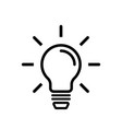 light bulb lamp vector image