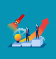 business with startup accelerator flat vector image