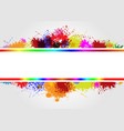 frame on splash color vector image