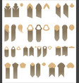 set design and decor elements fringed vector image vector image