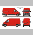 fiat ducato cargo delivery van 2017 l2h2 vector image vector image