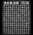 200 sticker icons set 2 vector image vector image
