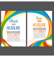 abstract template design brochure vector image