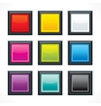 square empty buttons vector image