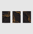 gold white marble template artistic covers vector image