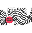 black and white striped pattern fluid geometric vector image vector image