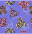 celtic knots seamless background vector image