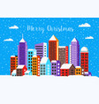 christmas winter landscape vector image