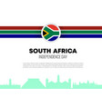 south africa independence day background banner vector image
