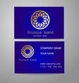 boutique brand logo vector image vector image