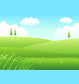 Cartoon meadows Royalty Free Vector Image - VectorStock