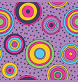 psychedelic circles seamless pattern vector image