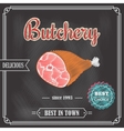 poster meat chalkboard vector image