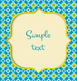 blue geometric background vector image vector image