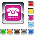 free call square button vector image