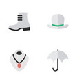 set of simple equipment icons vector image