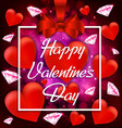 valentines day vintage background with flying vector image