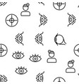 optometry eye health seamless pattern vector image