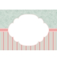 stripes and roses on green vector image