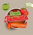 fresh tomato logo vector image