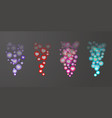 live like stream social network reactions set vector image