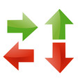arrow sign on white vector image vector image