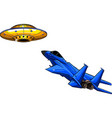 jet fighter on white vector image