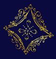 beautiful ace diamonds in black and white vector image