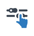 custom setting icon vector image vector image