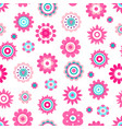 abstract flowers made of geometric figures and dot vector image vector image