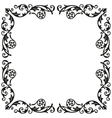 corner elements decorative vintage ornament vector image