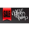 black friday sale design template vector image