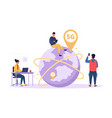 concept high speed internet 5g smartphone vector image vector image