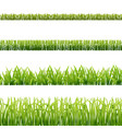 grass borders set vector image
