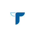 t letter icon design vector image