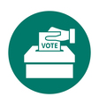 flat voting icon vector image
