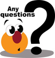 any questions vector image