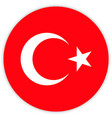 simple round flag vector image