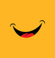 smile emotion icon vector image