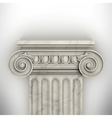 column isolated on white wall vector image