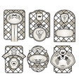 set retro variation vintage labels 10 vector image vector image