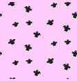 cute ghost seamless pattern pink background funny vector image