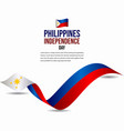 happy philippines independence day celebration vector image
