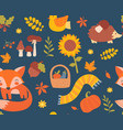 autumn seamless pattern vector image