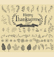 thanksgiving design elements vector image