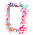 greeting card with spray grunge background vector image