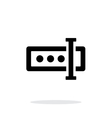 input password icon on white background vector image
