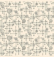 seamless abstract mid century modern pattern vector image
